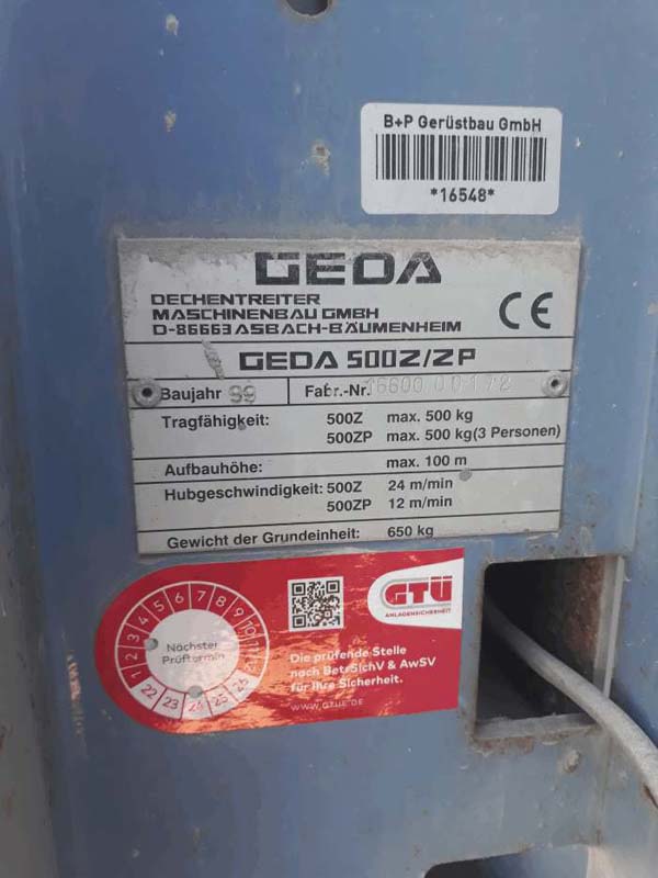GEDA 500 ZZP A BJ 1999 5